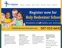 Tablet Screenshot of holyredeemerschools.com